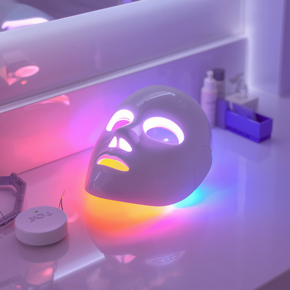 Afternoon Avenue LumiGlow Pro™ | 7-in-1 LED Light Therapy Face Mask for Anti-Aging & Acne Control